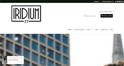 Desktop Screenshot of iridiumclothingco.com